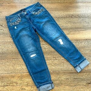 White House Black Market embellished jeans